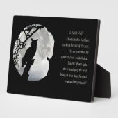 Plaque Photo Blessures de Samhain avec Owl Pagan (Côté)