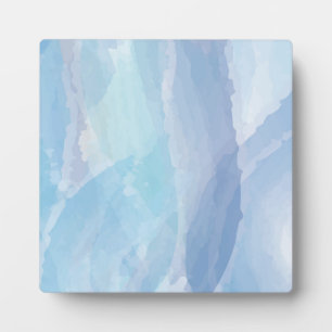 Plaque Photo Bleu, abstrait, cool couleur de l'eau brosse art