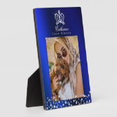 Plaque Photo Bleu brillant (Côté)