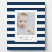 Plaque Photo Bleu Nautique (Devant)