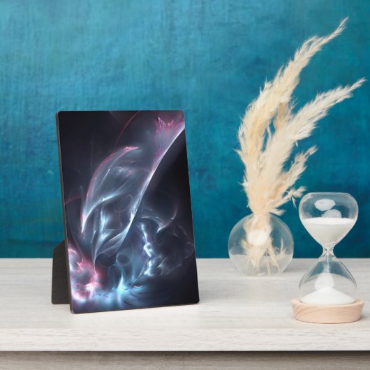 Plaque Photo Bleu nébuleux Abstrait et violet (Côté)