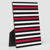 Plaque Photo Bleu rouge brun (Côté)