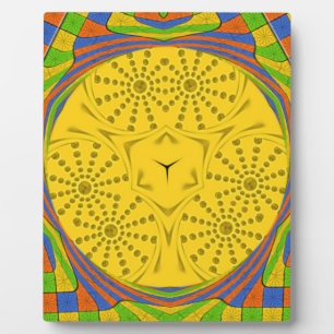 Plaque Photo Bleu rouge doré Vert Royal égyptien.