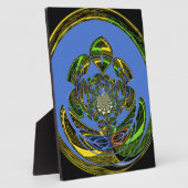 Plaque Photo Bleu traditionnel (Côté)