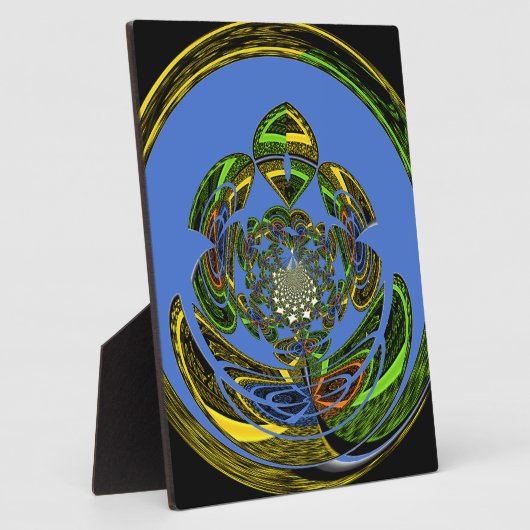 Plaque Photo Bleu traditionnel (Côté)