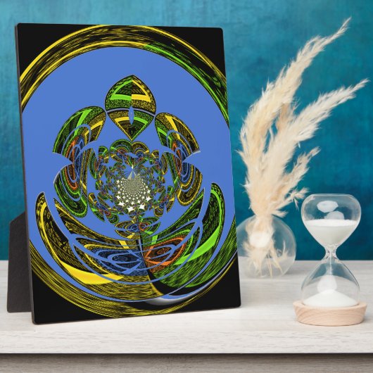 Plaque Photo Bleu traditionnel (Côté)