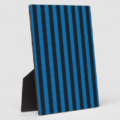 Plaque Photo Bleu Vertical Stripes Arrière - plan Personnaliser (Côté)