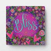Plaque Photo Bliss Joli Floral Inspiration Whimsical Easel (Devant)