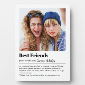 Plaque Photo Bloc photo moderne Best friends, écran Bestie