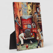 Plaque Photo Bloc routier par Norman Rockwell (Côté)