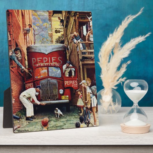 Plaque Photo Bloc routier par Norman Rockwell (Côté)