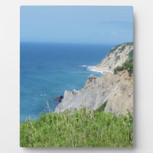 Plaque Photo Block Island Bluffs - Block Island, Rhode Island