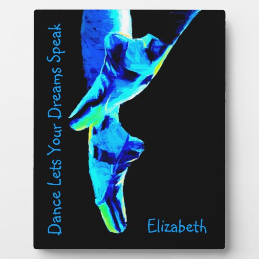 Plaque Photo Blue Ballet Pointe de Slipper (Devant)