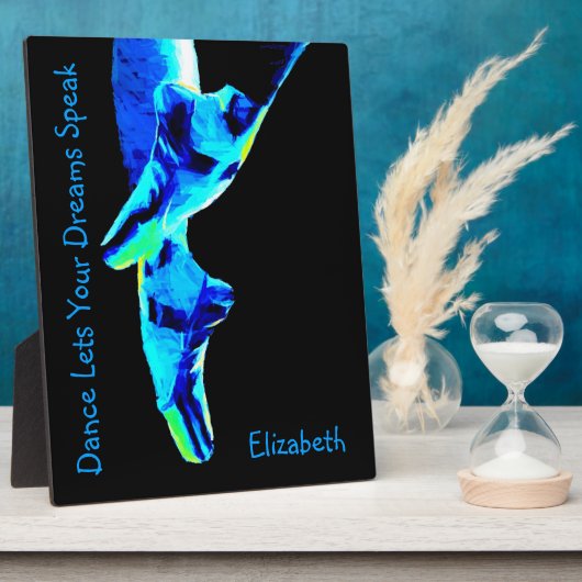 Plaque Photo Blue Ballet Pointe de Slipper (Côté)