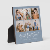 Plaque photo Blue Best Papa Ever Six (Recto)