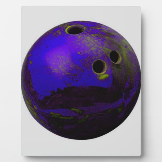 Plaque Photo Blue Bowling Ball Personnaliser It (Devant)