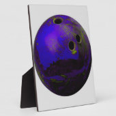 Plaque Photo Blue Bowling Ball Personnaliser It (Côté)