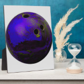 Plaque Photo Blue Bowling Ball Personnaliser It (Côté)