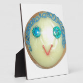 Plaque Photo Blue Hair Emoji Art Imprimer/Graphique (Côté)