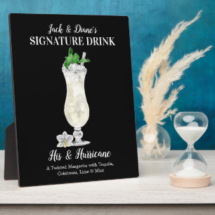 Plaque Photo Blue Island Drink ・ Signature PERSONNALISÉE Boire