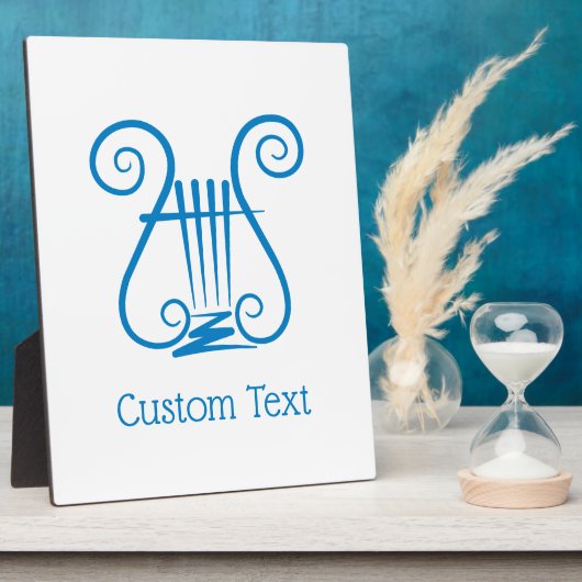 Plaque Photo Blue Lyre (Côté)