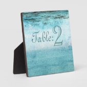 Plaque Photo Blue Ocean Waves Beach Numéro de tableau (Recto)