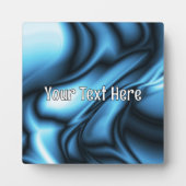 Plaque Photo Blue Silk wave (Devant)