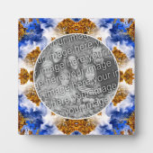 Plaque Photo Blue Sky Clouds Abstrait Ajouter Votre Photo (Devant)