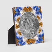 Plaque Photo Blue Sky Clouds Abstrait Ajouter Votre Photo (Recto)