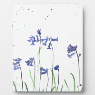 Plaque Photo Bluebells aquarelle
