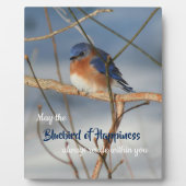 Plaque Photo Bluebird Of Happiness Inspiration (Devant)