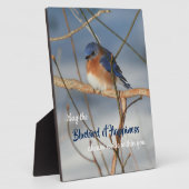 Plaque Photo Bluebird Of Happiness Inspiration (Côté)