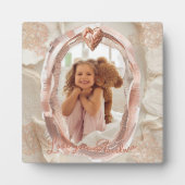 Plaque Photo Blush Heirloom Heart Photo Frame Loving Keepsake (Devant)