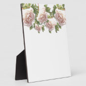 Plaque Photo Blushing Ivory Peach Rose (Côté)