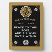 Plaque Photo Boat Warming Blessing Gift (Devant)