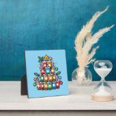 Plaque Photo Boba Christmas Tree - Funky Bubble Tea Holiday (Insitu)