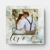 Plaque photo Boho Chic Dusty Blue Gold (Devant)