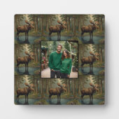 Plaque Photo Boho d'orignal rustique (Devant)