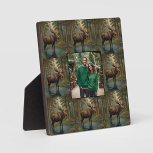Plaque Photo Boho d'orignal rustique