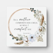 Plaque Photo Boho Pampas Grass Bible Verse God Faith Based (Devant)