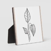 Plaque Photo Boho plante design (Recto)