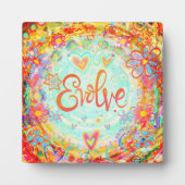 Plaque Photo BoHo Plutôt Inspirationnel Orange Evolve (Devant)