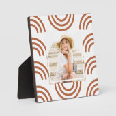 Plaque Photo Boho Terracotta Rainbow Photo (Recto)