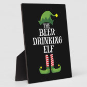 Plaque Photo Boire de la bière Noël Anniversaire (Côté)