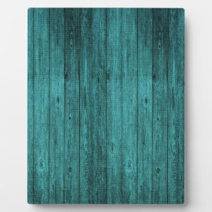 Plaque Photo bois bleu