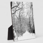 Plaque Photo Bois d'hiver froid (Côté)