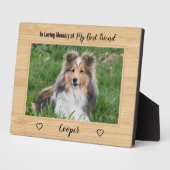 Plaque Photo Bois En Mémoire Affectueuse Meilleure Amie Mémoria (Côté)