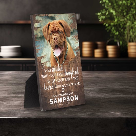 Plaque Photo Bois rustique en détresse - Souvenir photo commémo