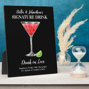 Plaque Photo Boisson aux fruits PERSONALISER CE Drink Signature