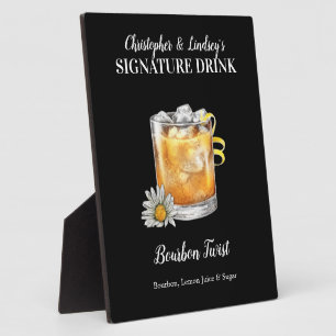 Plaque Photo Boisson Bourbon ・ PERSONNALISER cette boisson sign